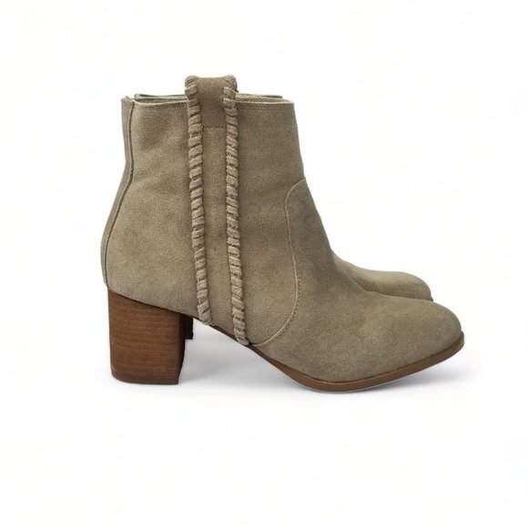 Coconuts By Matisse Trina Suede Ankle Booties Womens Size 8.5 - Picture 1 of 10